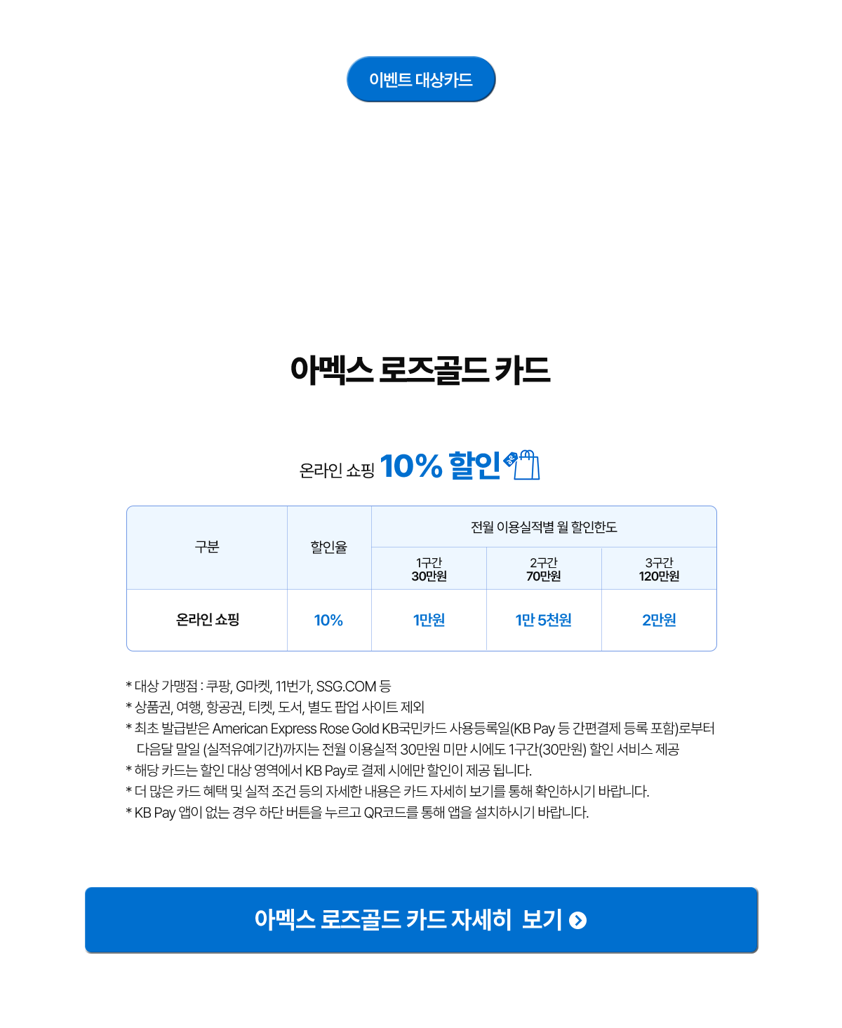 이벤트 대상카드