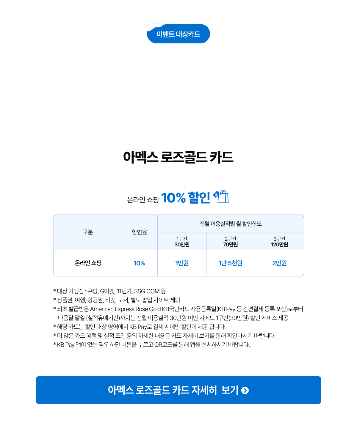 이벤트 대상카드